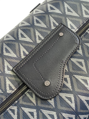 Di.or Lingot 50 Travel Bag Navy Blue CD Diamond Canvas