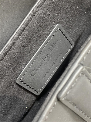 CD Mini Saddle Bag Ultramatte Calfskin Black Color