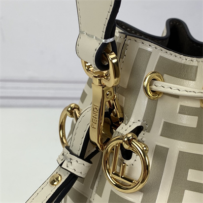 Fen.di MON TRESOR Beige Leather Mini Bag