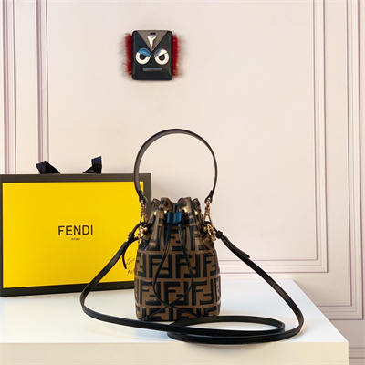 Fen.di MON TRESOR Brown Leather Mini Bag