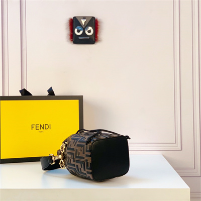 Fen.di MON TRESOR Brown Leather Mini Bag