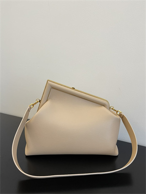 Fen.di FIRST MEDIUM Nude Leather Bag