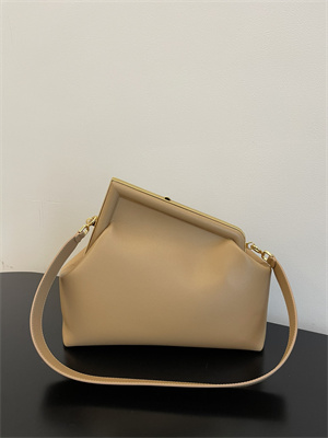 Fen.di FIRST MEDIUM Beige Leather Bag
