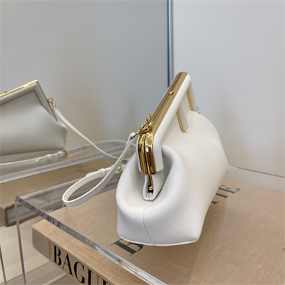 Fen.di FIRST SMALL White Leather Bag