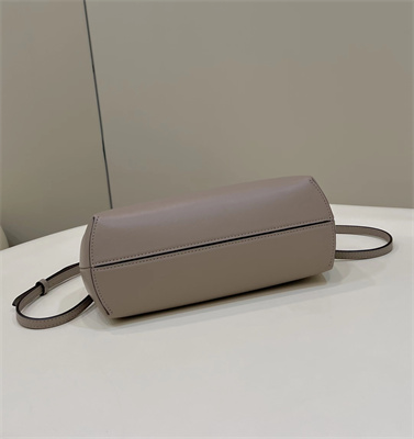Fen.di FIRST SMALL Dove Grey Leather Bag