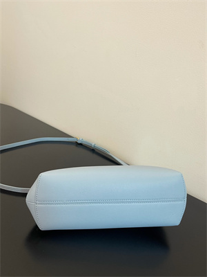 Fen.di FIRST SMALL Blue Leather Bag