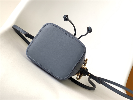 Fen.di MON TRESOR Blue Canvas FF Mini Bag