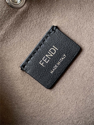 Fen.di MON TRESOR Silver Leather Mini Bag With Crystal FF Motif