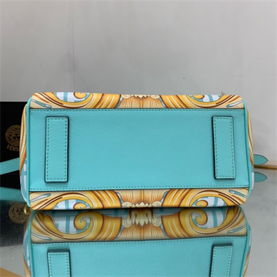Fen.di Fendace LA Medusa Meidum Handbag Blue