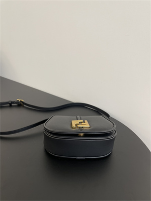 Fen.di C’mon Mini Black Leather Bag
