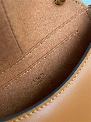 Fen.di C’mon Mini Brown Leather Bag