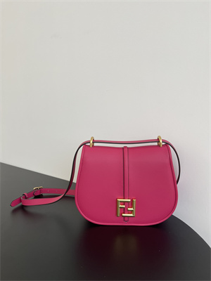 Fen.di C’mon Medium Fuchsia Leather Bag