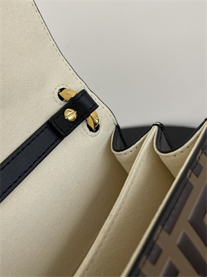 Fen.di KAN U Mini Brown Leather Bag