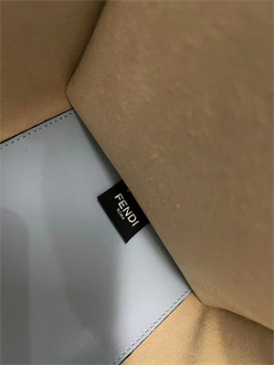 Fen.di SUNSHINE Medium Blue Leather Shopper