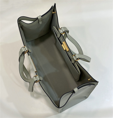 Fen.di Peekaboo X-Tote FF Canvas Lt Green Color