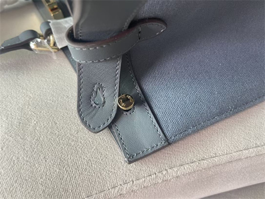 Fen.di Peekaboo X-Tote FF Canvas Blue Color