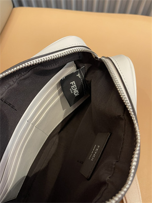 Fen.di CAMERA Case Cream FF Canvas and Leather