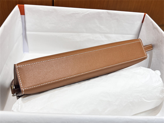 Kelly Elan Bag Madame Leather Gold Tone Metal In Gold Color HS