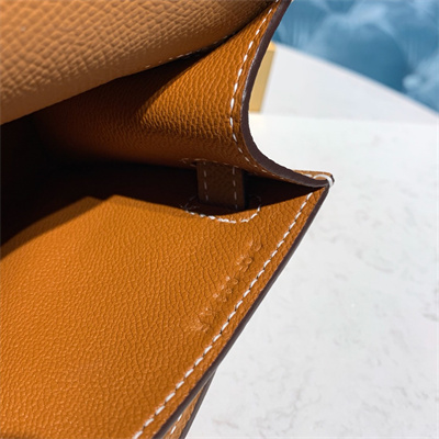 Kelly Pochette Bag Epsom Leather Gold/Silver hardware In Cameral Color HS