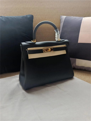 Kelly Retourne Bag Calfskin Leather 25/28CM Gold/Silver Hardware In Black Color