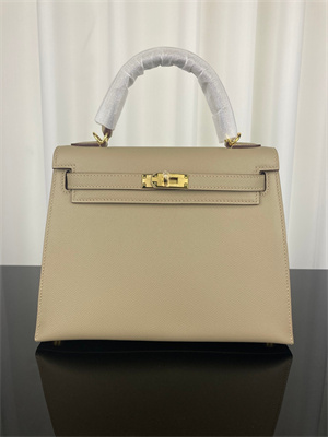 Kelly Sellier Bag Epsom Leather 25/28CM Gold/Silver Hardware In Trench Color HS
