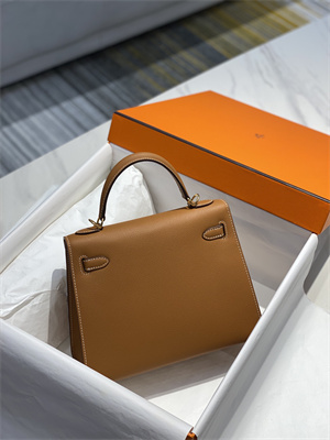 Kelly Sellier Bag Epsom Leather 25/28CM Gold/Silver Hardware In Gold Color