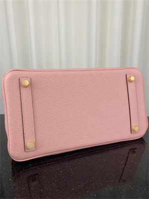 Bir.kin Bag TOGO Leather 25/30/35CM Gold/Silver Hardware In Rose Sakura Color HS