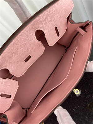 Bir.kin Bag TOGO Leather 25/30/35CM Gold/Silver Hardware In Rose Sakura Color HS