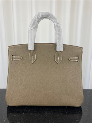 Bir.kin Bag TOGO Leather 25/30/35CM Gold/Silver Hardware In Etoupe Color HS