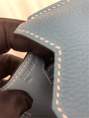 Bir.kin Bag TOGO Leather 25/30/35CM Gold/Silver Hardware In Bley Jean Color HS