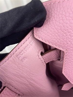 Bir.kin Bag TOGO Leather 25/30/35CM Gold/Silver Hardware In Pink Color HS