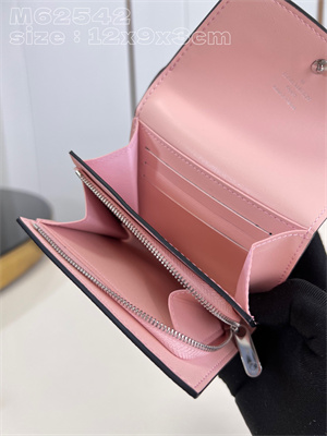 L.V IRIS Compact Wallet Monogram Leather Pink M62542