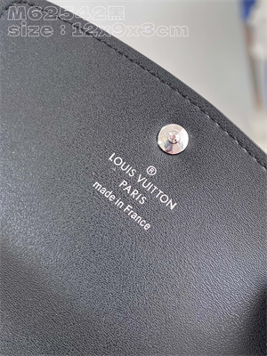 L.V IRIS Compact Wallet Monogram Leather Black M62542