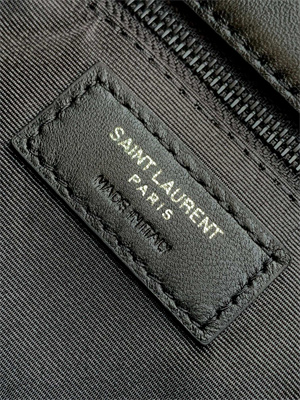 Y.S.L TOY PUFFER In Nappa Lambskin Black Tone Metal Black Color