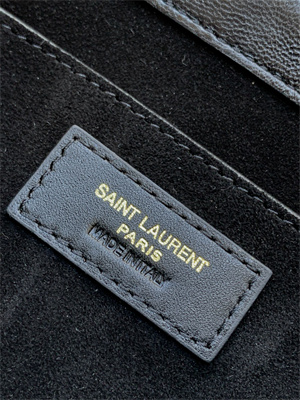 Y.S.L LE 57 Hobo Bag In Quilted Lambskin Black Color