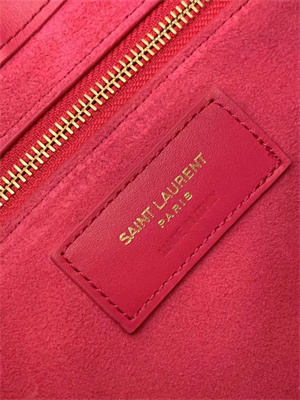 Y.S.L LE 5 A 7 HOBO BAG In Fuchsia Smooth Leather