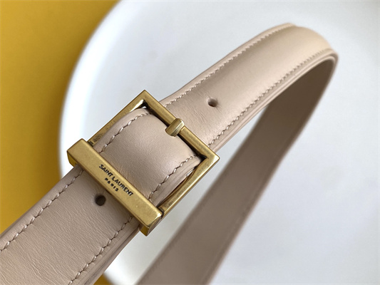 Y.S.L LE 5 A 7 HOBO BAG In Lt Beige Smooth Leather