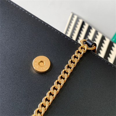 Y.S.L KATE SMALL TASSEL IN SMOOTH Leather Gold Tone Metal Black Color