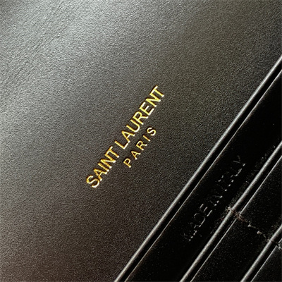 Y.S.L KATE SMALL TASSEL IN SMOOTH Leather Gold Tone Metal Black Color