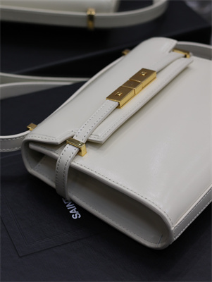 Y.S.L MANHATTAN MINI Crossbody Bag In BOX Saint Laurent White Color
