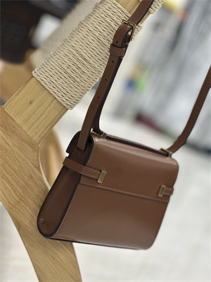 Y.S.L MANHATTAN MINI Crossbody Bag In BOX Saint Laurent Brown Color
