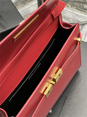 Y.S.L MANHATTAN Shoulder Bag In BOX Saint Laurent Red Color