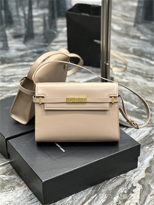 Y.S.L MANHATTAN Shoulder Bag In BOX Saint Laurent Nude Pink Color
