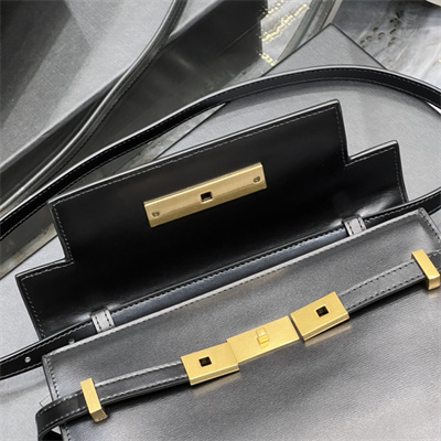 Y.S.L MANHATTAN SMALL Shoulder Bag In BOX Saint Laurent Black Color