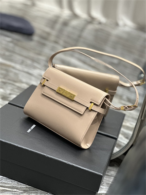 Y.S.L MANHATTAN SMALL Shoulder Bag In BOX Saint Laurent Nude Pink Color