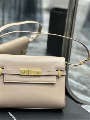Y.S.L MANHATTAN SMALL Shoulder Bag In BOX Saint Laurent Nude Pink Color