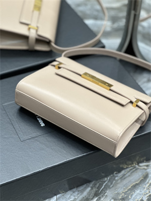 Y.S.L MANHATTAN SMALL Shoulder Bag In BOX Saint Laurent Nude Pink Color