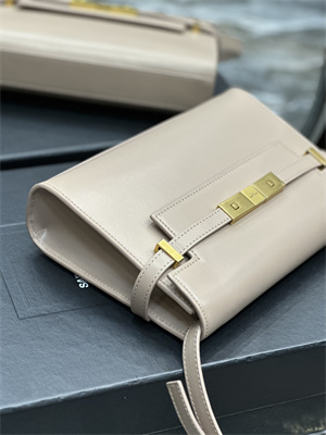 Y.S.L MANHATTAN SMALL Shoulder Bag In BOX Saint Laurent Nude Pink Color