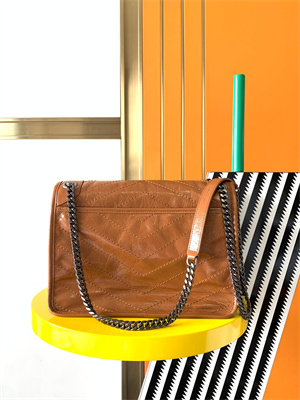 Y.S.L NIKI MEDIUM In Vintage Leather Brown Color