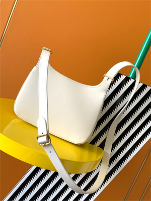 Y.S.L CHARLIE MEDIUM SHOULDER BAG White Smooth Leather Gold Tone Metal